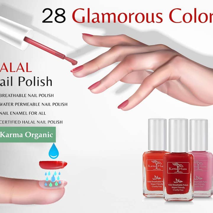 Karma Organic spa – Großhandel Nagellacke – Aziza - Karma Halal zertifizierter Nagellack, wirklich atmungsaktiv