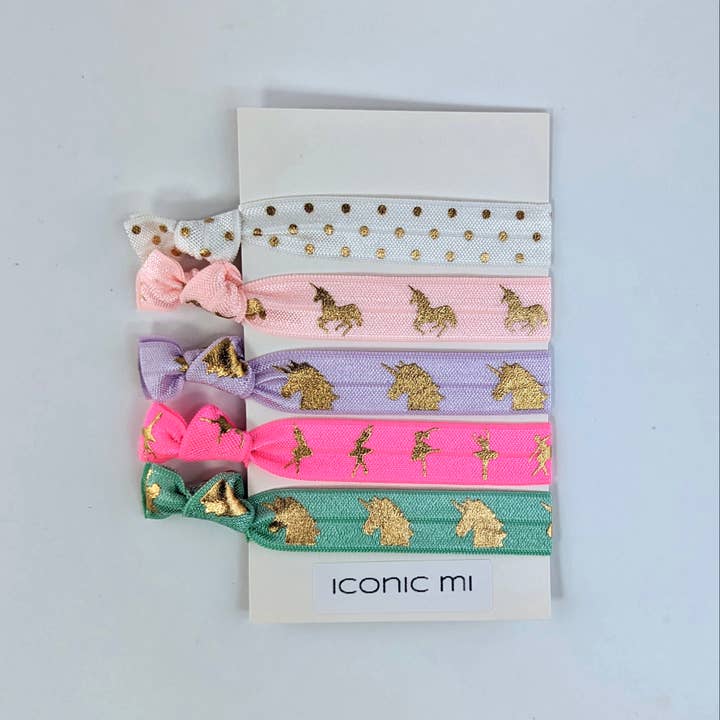 iconic mi – wholesale Hair tie – Knotted ribbon unicorn hair ties