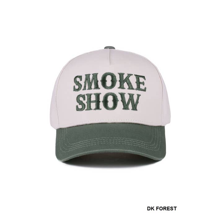 42POPS - Wholesale Baseball Cap - Women's - .1014 Smoke Show Two Tone Canvas Cotton Cap SI-285463