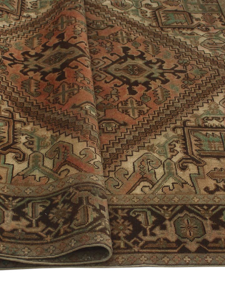 Alfombra Fine VTG Mazari rosa/marrón, 6'6" x 8'11" para venta al por mayor de Noori Rug