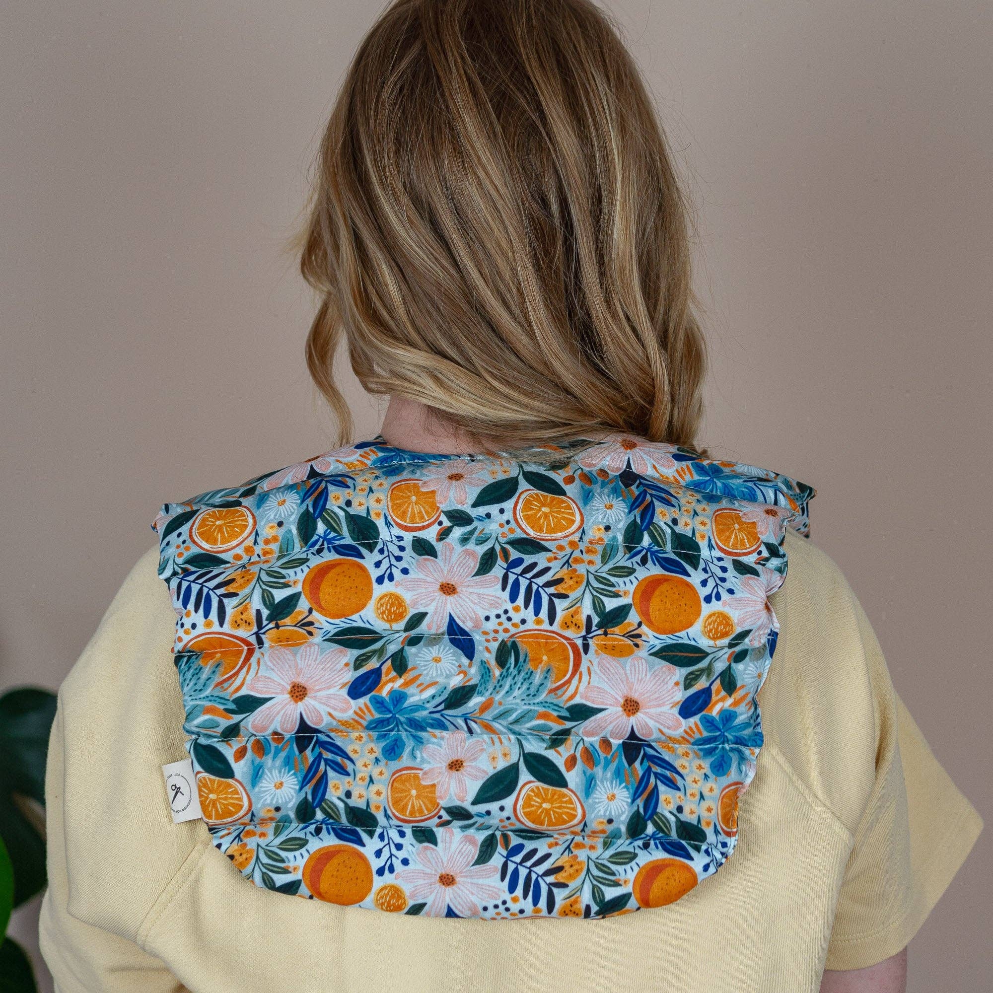 Tochter von Walter - Vente Bandeau pour le spa - Coussin pour épaules et nuque avec épeautre - Coussin de nuque jaune3