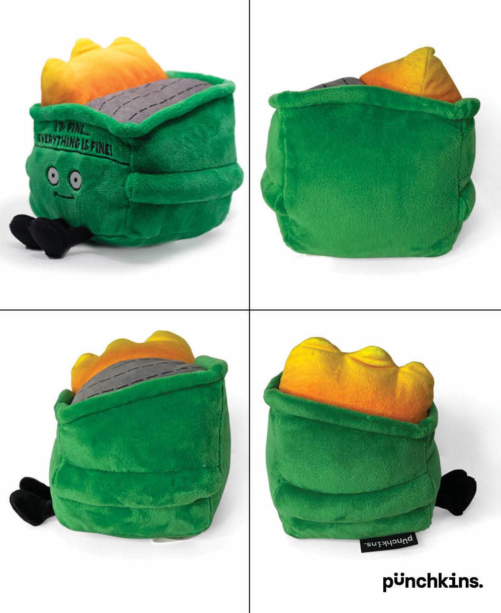 Punchkins - Wholesale Stuffed/Plush Toy - Kids & Baby - Dumpster Fire Plushie Meme - BESTSELLER4