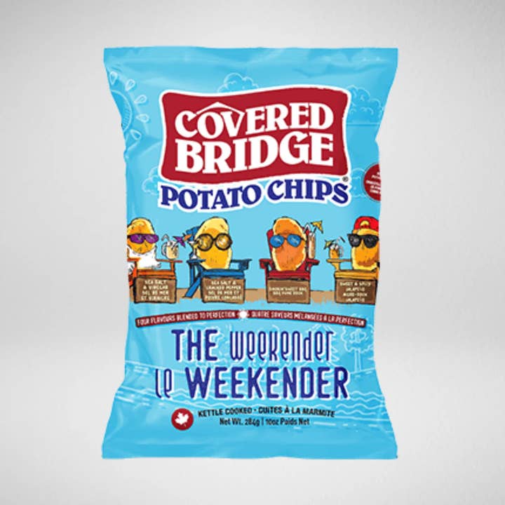 Chips 284g Weekender (tillgänglig på sommaren) - Covered Bridge för wholesale av Milo & Dexter