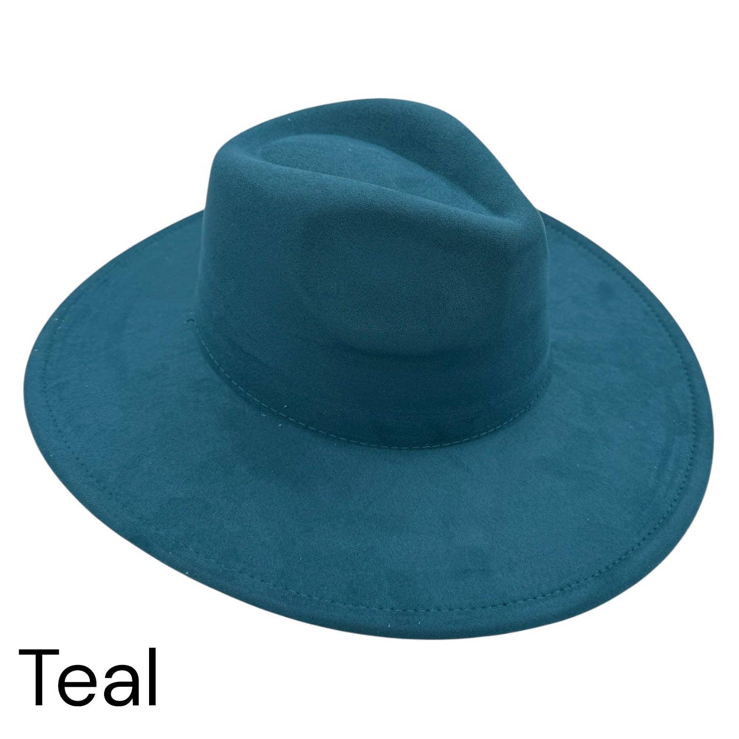 KW Laser Supplies - Wholesale Fedora - Women's - Vegan Suede Wide Brim Hats3