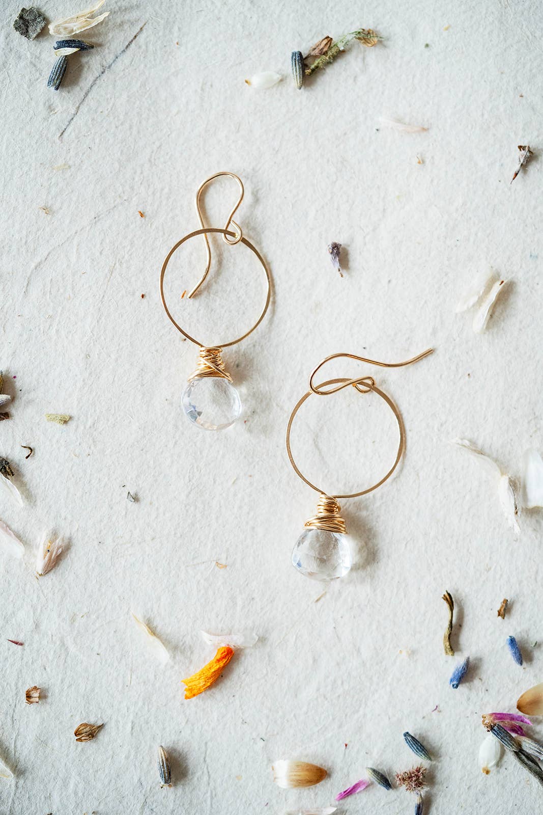 Bella Vita Jewelry - Wholesale Dangle Earrings - Pantone Earrings | Megan Hoop and Natural Stone Earrings14