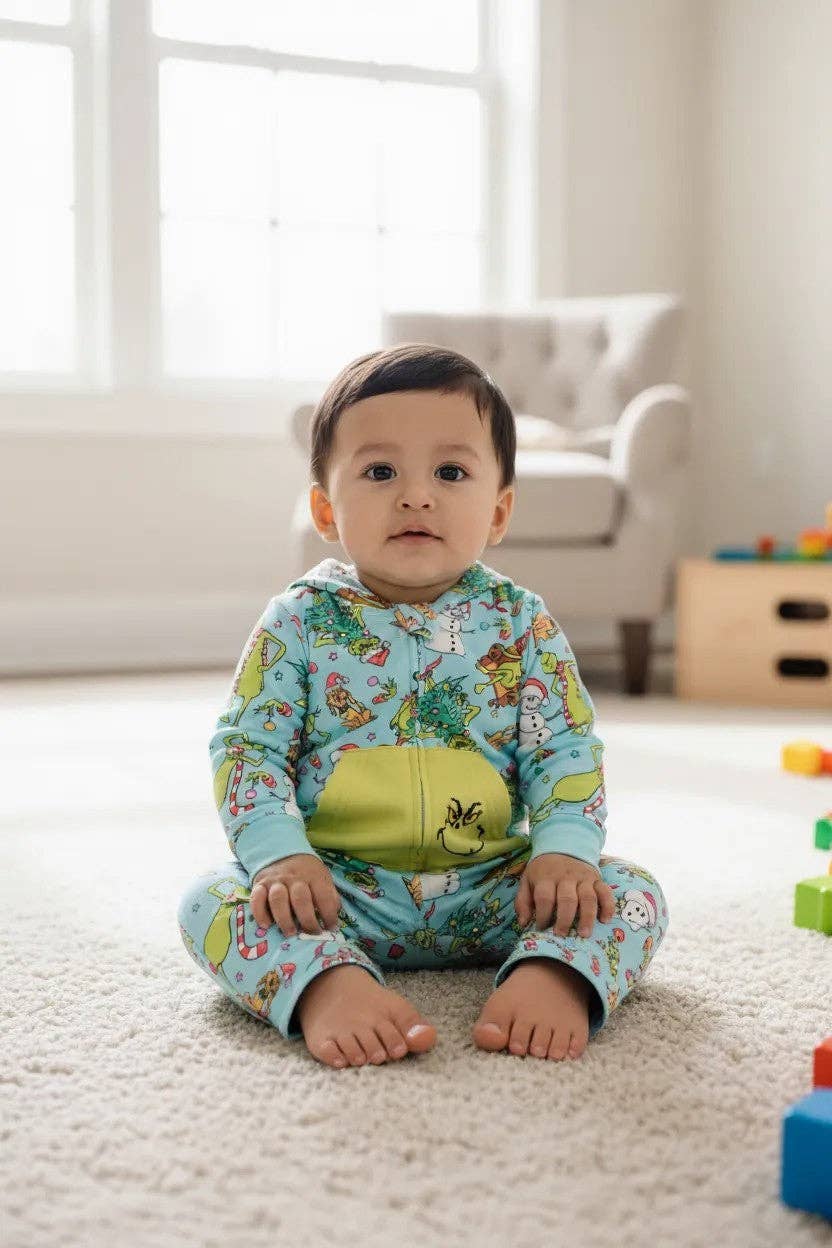 Kids Charm Online - Wholesale Jumpsuit - Baby - Christmas character printed boys baby romper. RPB50378 AMY1