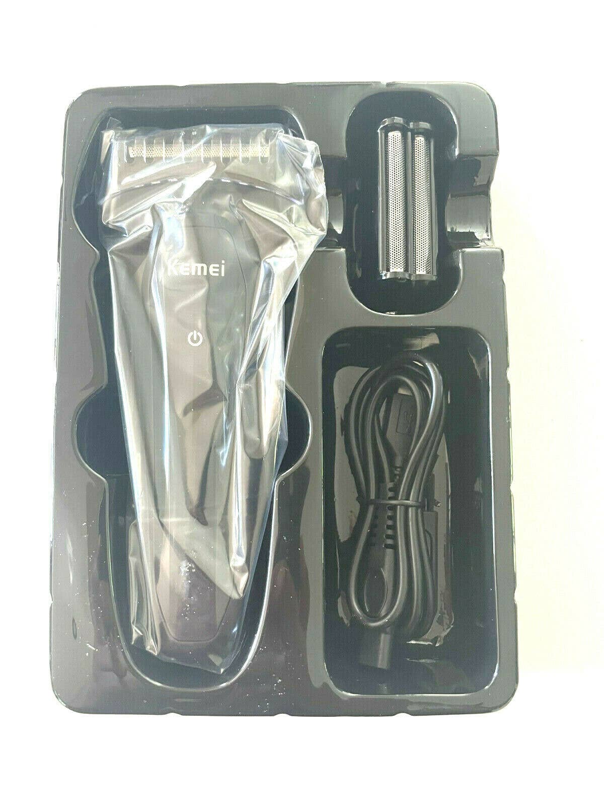 HASHIR PRODUCTS - Wholesale Electric Shaver - Men's - Kemei Men's Rechargeable Shaver with Two Blades3