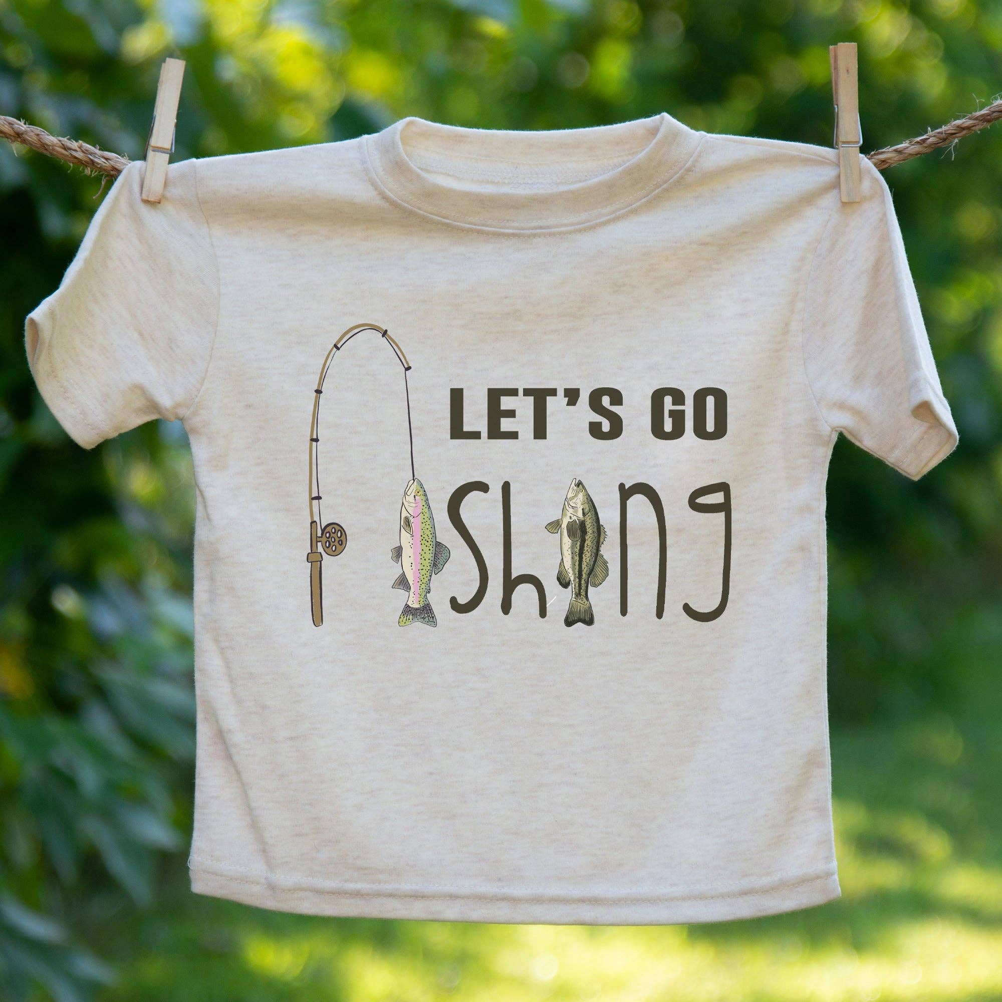 Barefoot Baby - Wholesale Screen Printed T-Shirt - Kids - "Let's go fishing" Lake Coastal Kids Youth Clothes Beach 4
