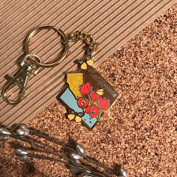 Adele by Adele Jackson - Wholesale Keychain - Women's - California State Keychain8
