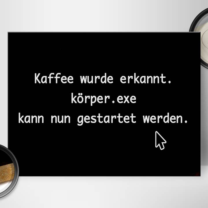 Femer - Wholesale Sign - Wooden sign saying 40x30cm coffee was recognized Körper.exe1