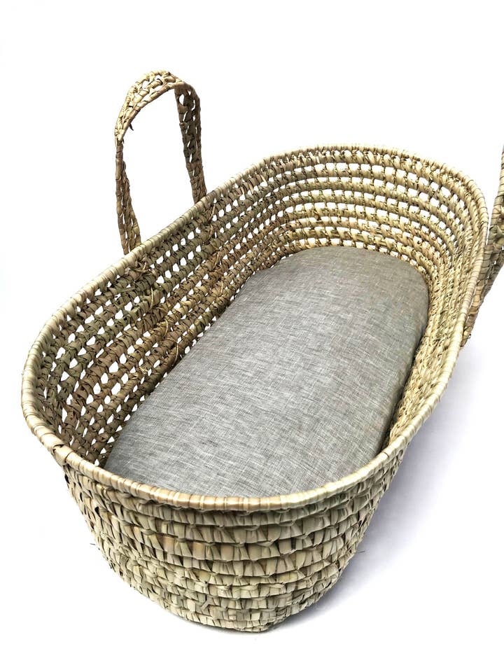 Gray Linen - Custom Made Fitted Sheet for wholesale by Wendy Anne