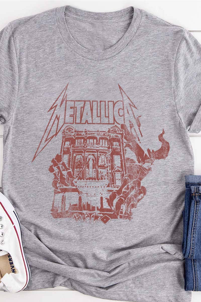 HARANG - Vente T-shirt sérigraphié – unisexe - T-shirt graphique Rock Band M74872