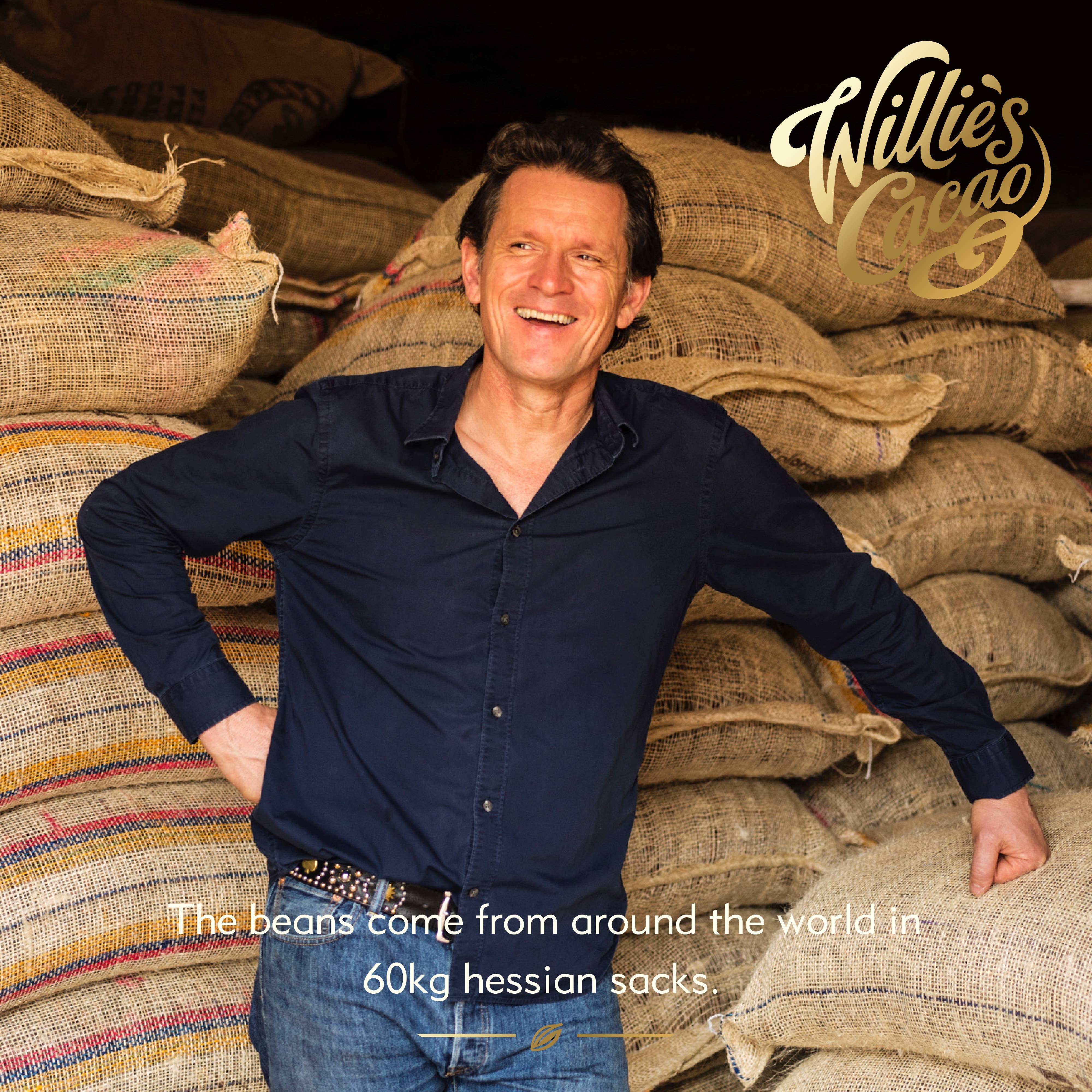 Willie's Cacao - Wholesale Chocolate bar - Almendra. Dark chocolate with almonds. Vegan. 50g bar6