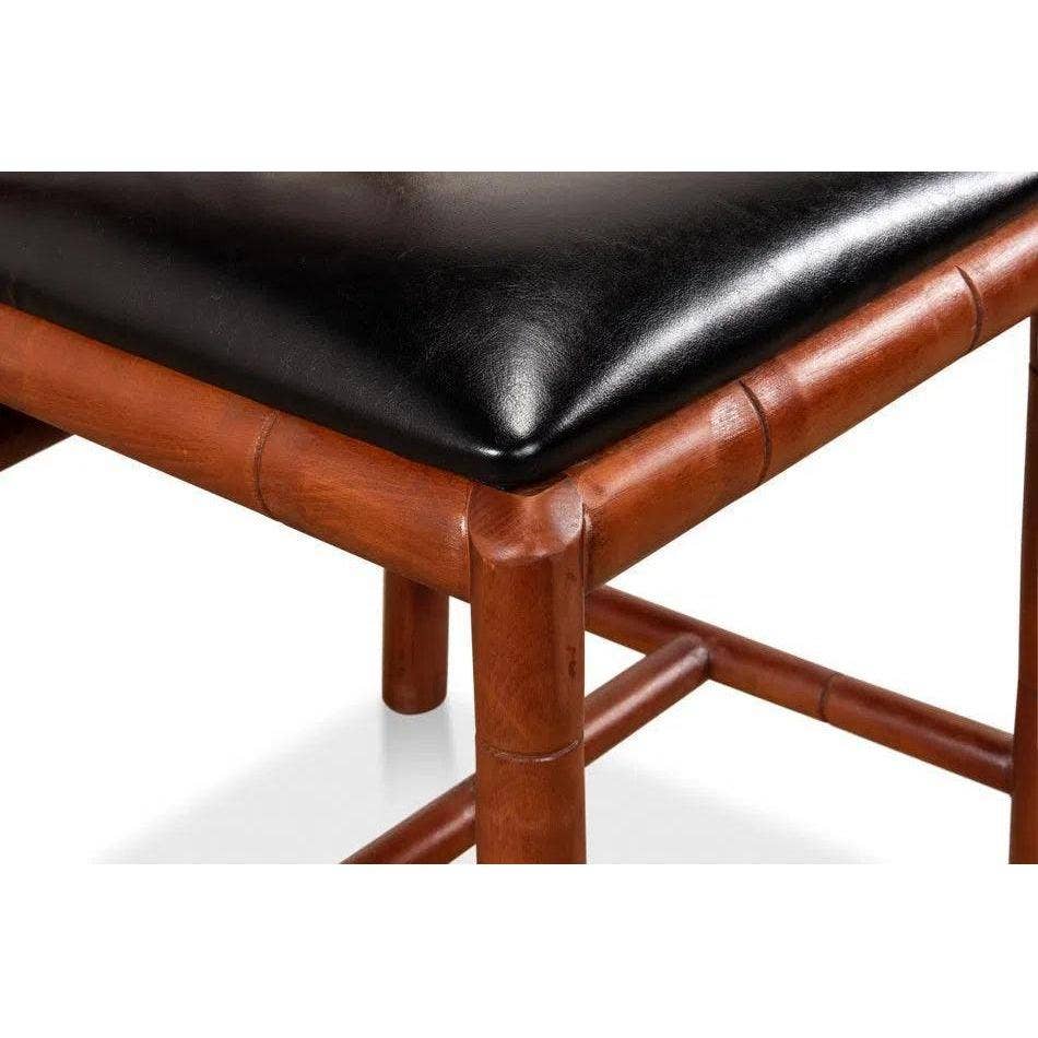 LOOMLAN – wholesale Chair – Brighton Bamboo Leather Dining Chair 2PC6