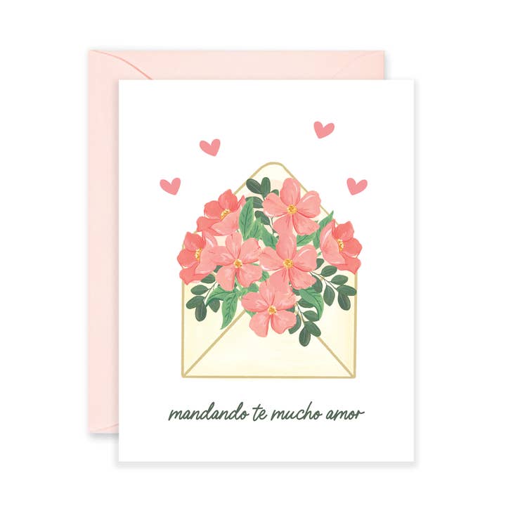 Sobre Mucho Amor - Tarjeta de San Valentín, tarjeta española para venta al por mayor de Isabella MG