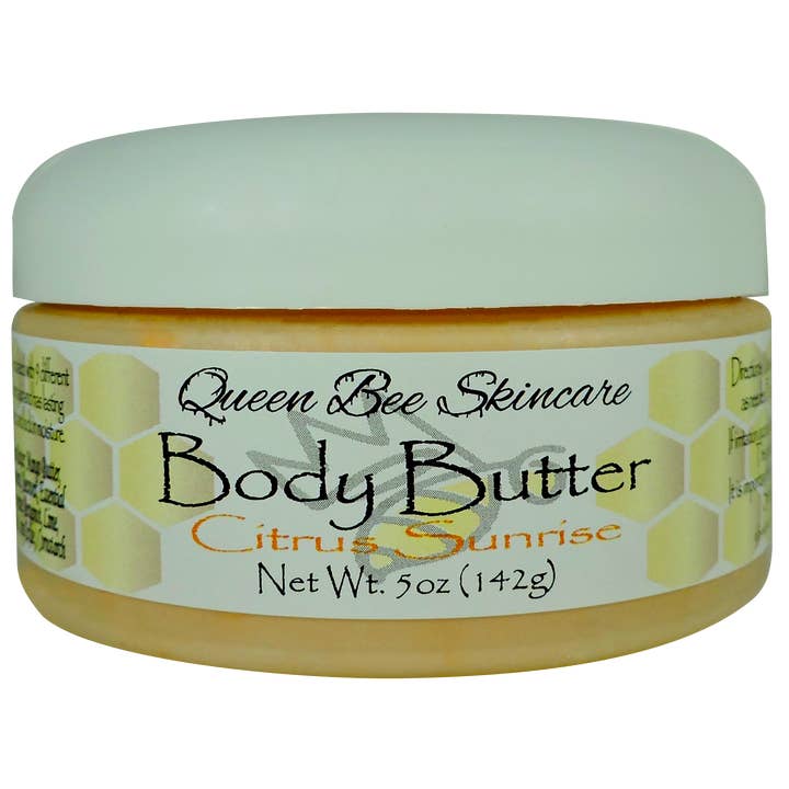 Citrus Sunrise Body Butter 5oz voor wholesale door Queen Bee Skincare, LLC