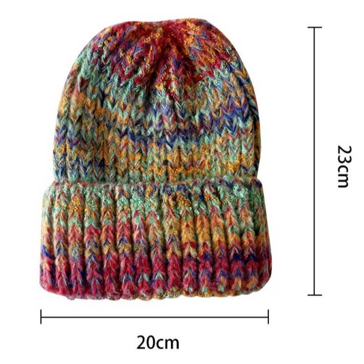 Funkyrel® Atzbranding Limited - Wholesale Beanie - Women's - Haila - Vintage Gradient Knitted Warm Beanie10