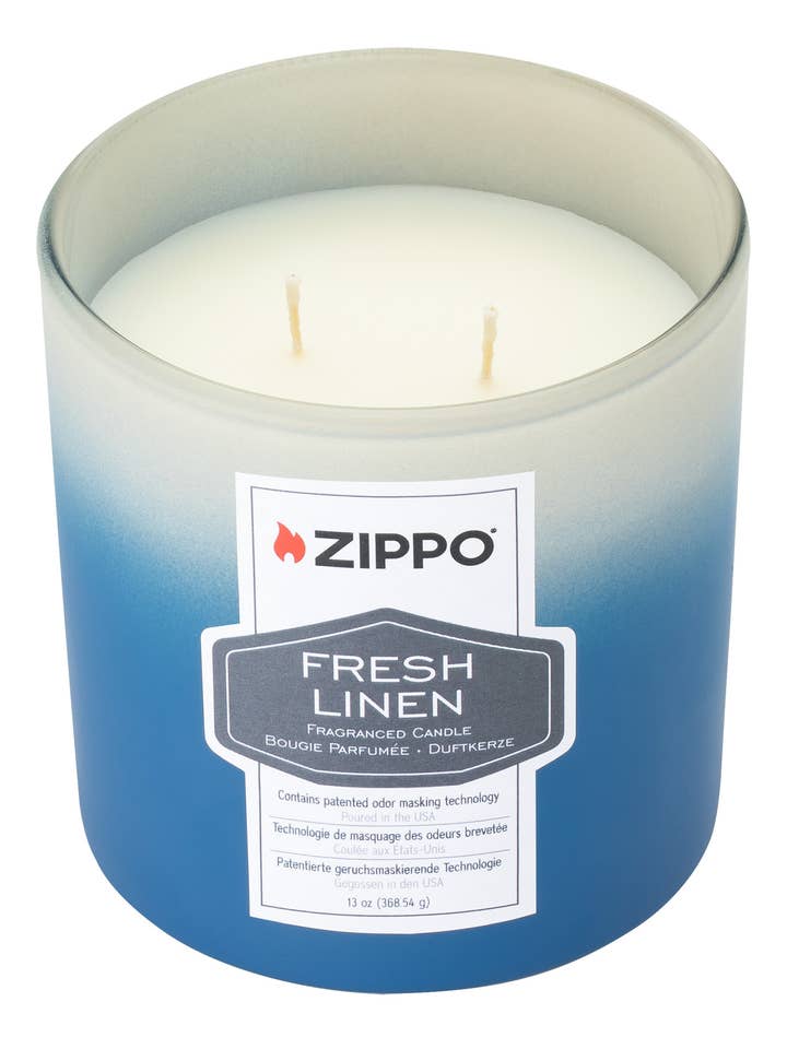 Zippo Odor Masking Candle - Fresh Linen for wholesale by Zippo UK