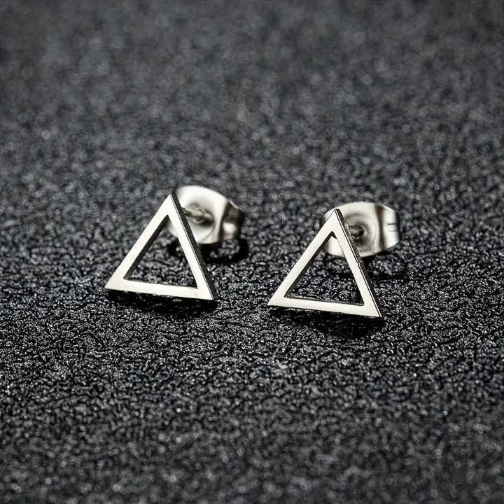 Orecchini a Perno Geometrici alla Moda per Uomo – Gioielli Minimalisti in Acciaio Inossidabile (1 Paio) per la vendita all'ingrosso da parte di Huis Van Merken