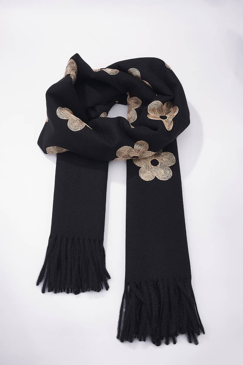 BYREN | ÉLINE L'ATELIER – Großhandel Schal – Damen – Wollschal mit Blumenmuster FL212DF3