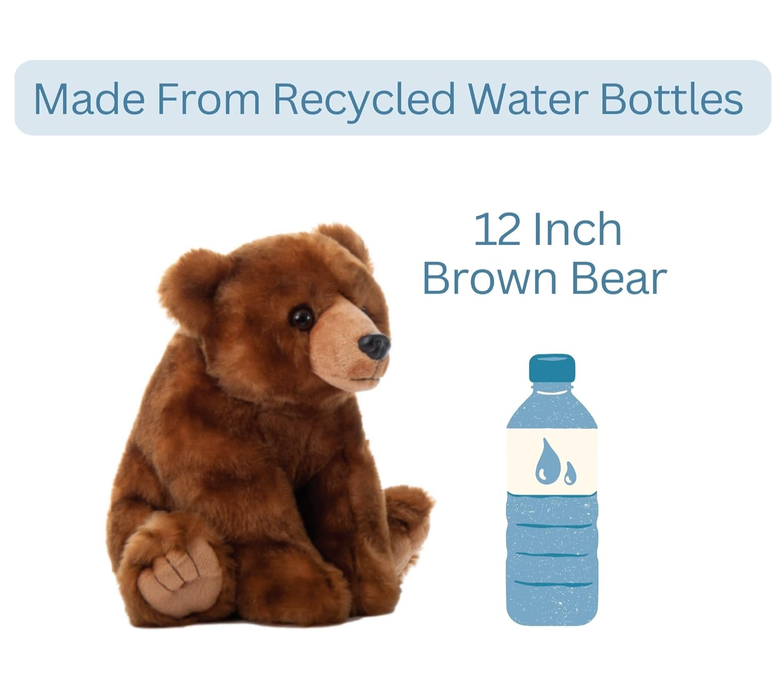 The Petting Zoo – Engroshandel Plyslegetøj - Børn og baby – 12" (25 cm) Wild Onez Brun Bamse Plysdyr6