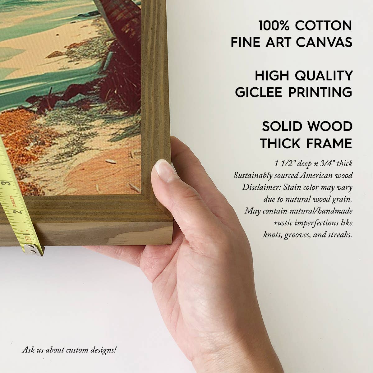 Hangout Home - Wholesale Art Print - Beach Nostalgia - Beach Canvas Art - Wood Framed Nature Art1