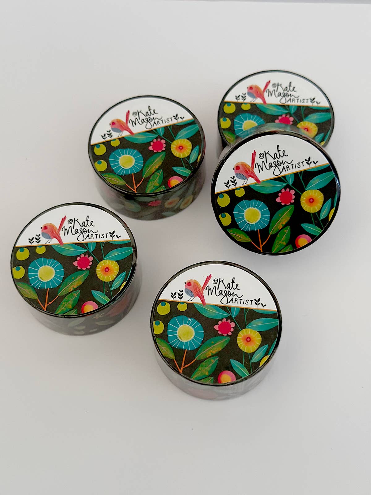 Kate Mason Artist - Wholesale Washi tape - Floral Bright WASHI TAPE2