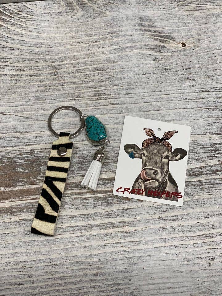 Crazy Heifers Wholesale - Wholesale Sleutelhanger - Dames - Koeienhuid sleutelhanger1