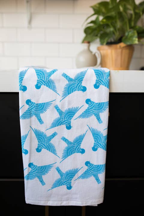 Gingiber - Wholesale Tea Towel - Bluebird Tea Towel – Spring Kitchen Accent9
