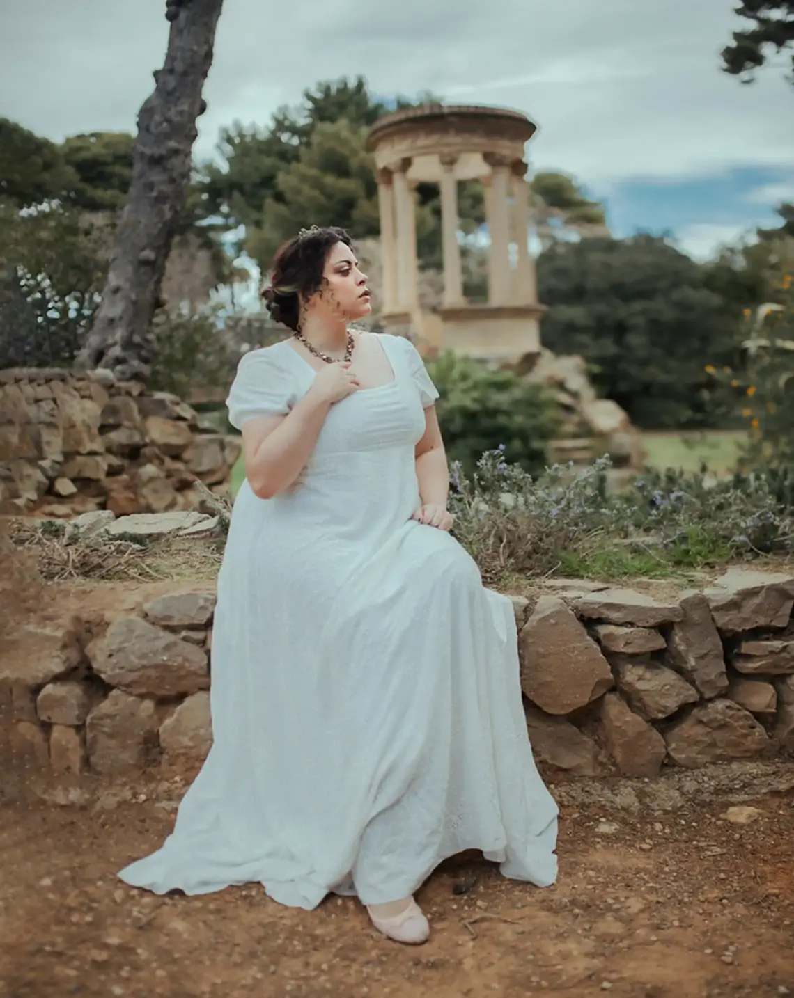 Costurero Real – wholesale Dress – Women's – White Regency Dress Bridgerton Jane Austen Cottagecore gown1