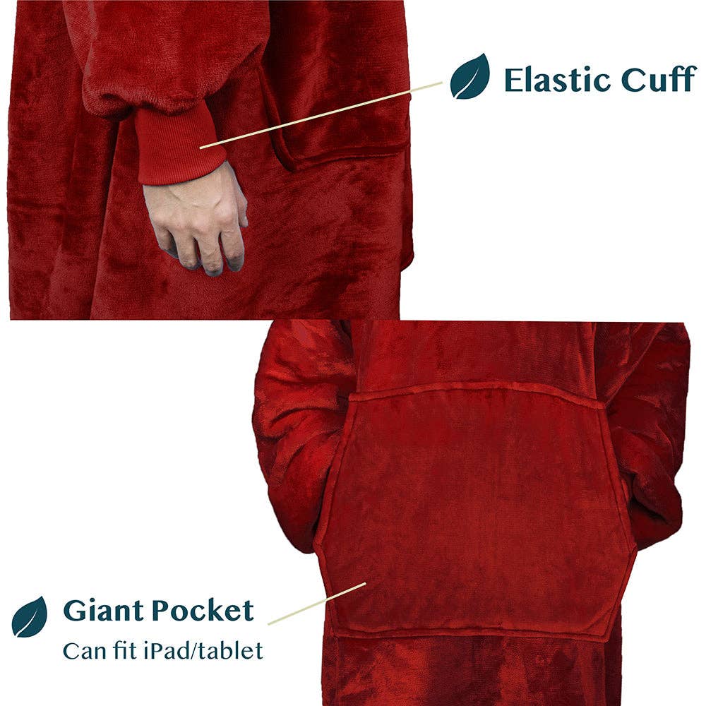 Pavilia - Wholesale Throw Blanket - Oversized Wearable Hoodie Blanket2