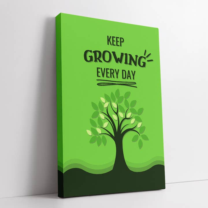 Bliv ved med at vokse hver dag - lysegrøn for engroshandel hos TheMotivation