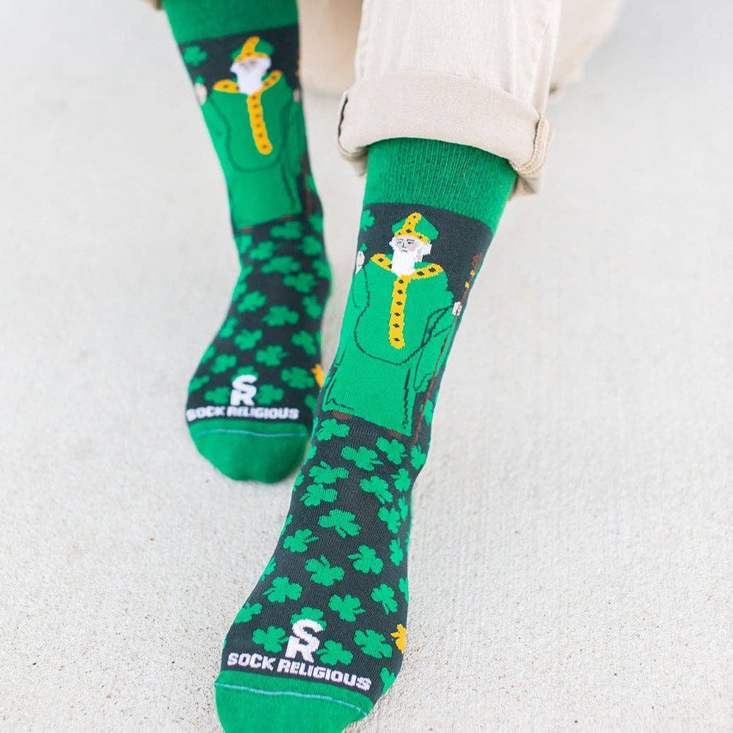 Sock Religious - Wholesale Socks - Unisex - St. Patrick Adult Socks3