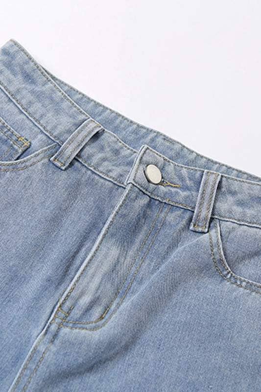 Fashion Combination – wholesale Pants – Women's – heart cutout ripped denim jeans5