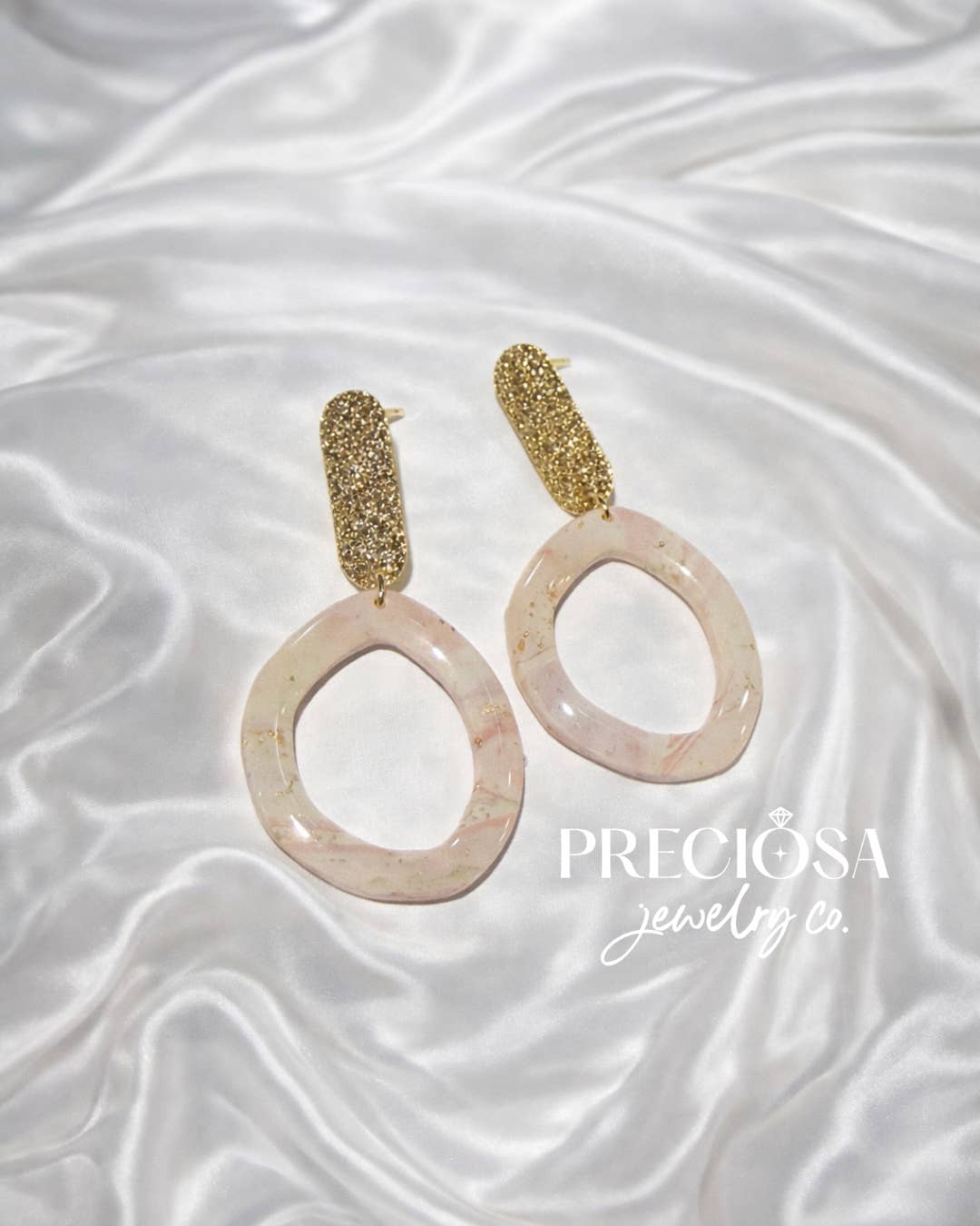 Preciosa Jewelry Co. - Wholesale Dangle Earrings - Halo Geode