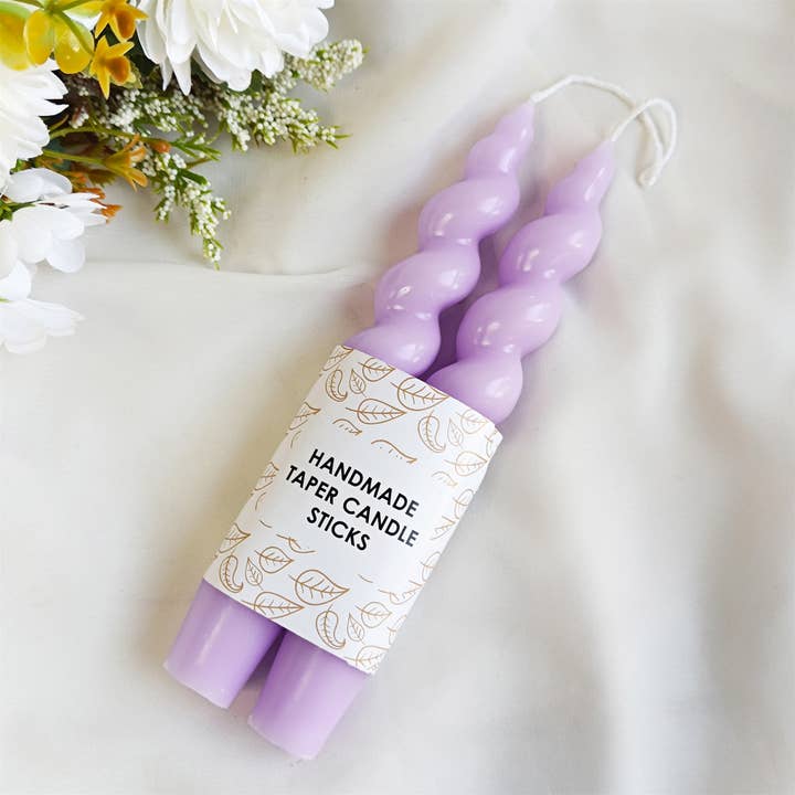 Candles Meta – wholesale Tapered candle/candlestick – 7.28" Handmade Home Decor Spiral Taper Candles17