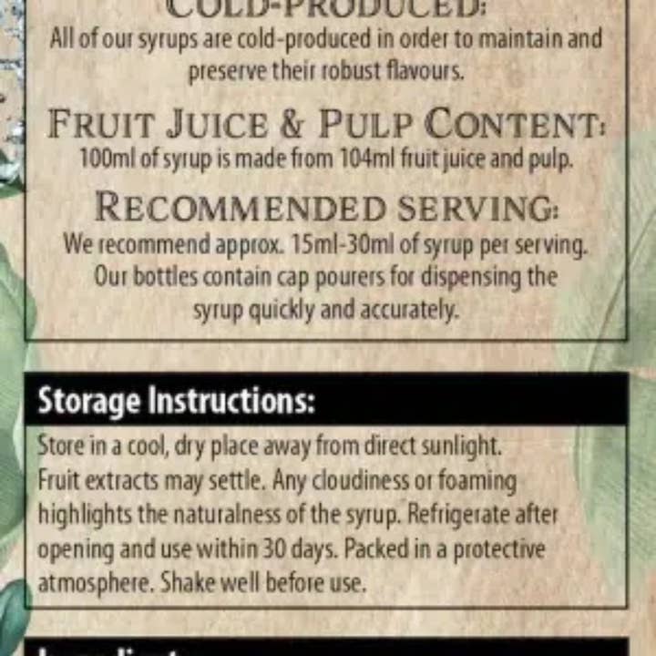 Drink Botanicals Ireland - Wholesale Cocktail Mix/Syrup - Premium Lemon Syrup3