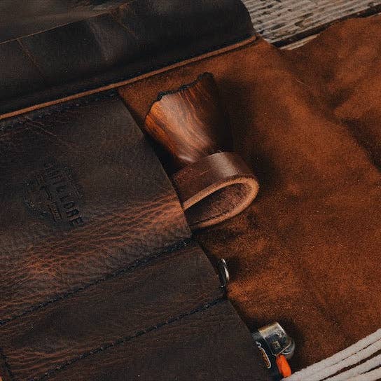 Craft and Lore - Wholesale Humidor/Cigar Accessory - Rustic Leather Pipe Roll11