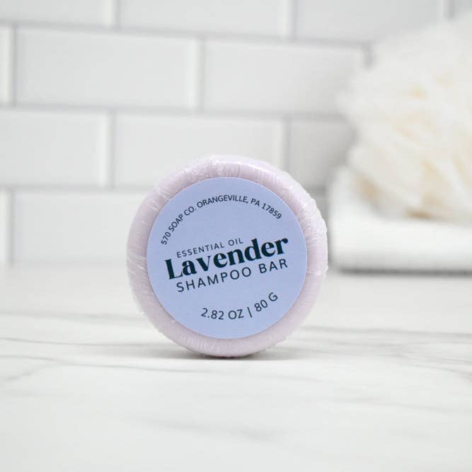 Lavender Essential Oil Shampoo Bar for wholesale by 570 Soap Company