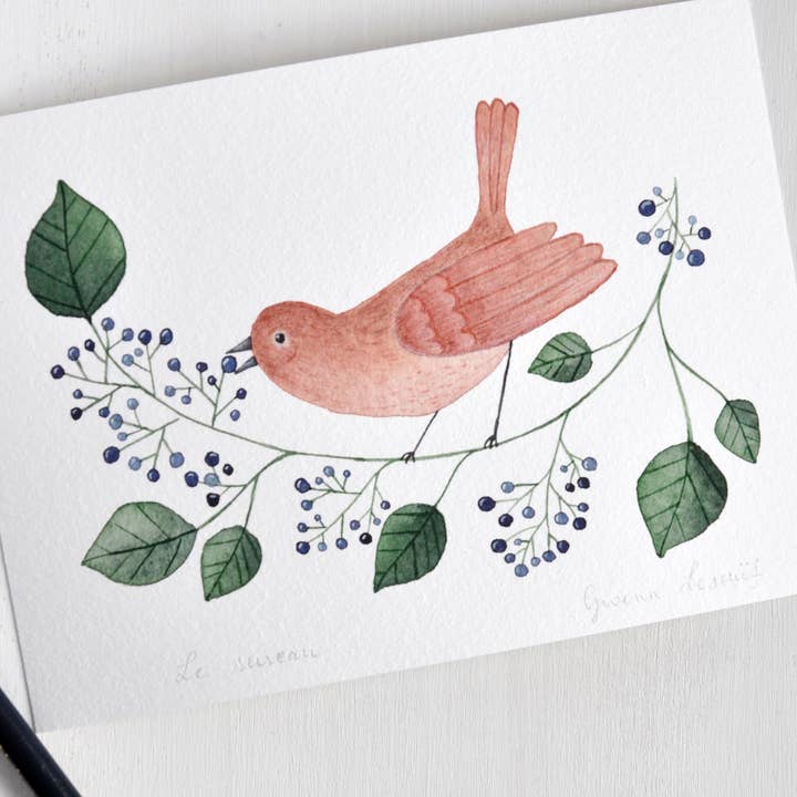 Le sureau- tirage d'art signé pour la vente par Gwenngwenn