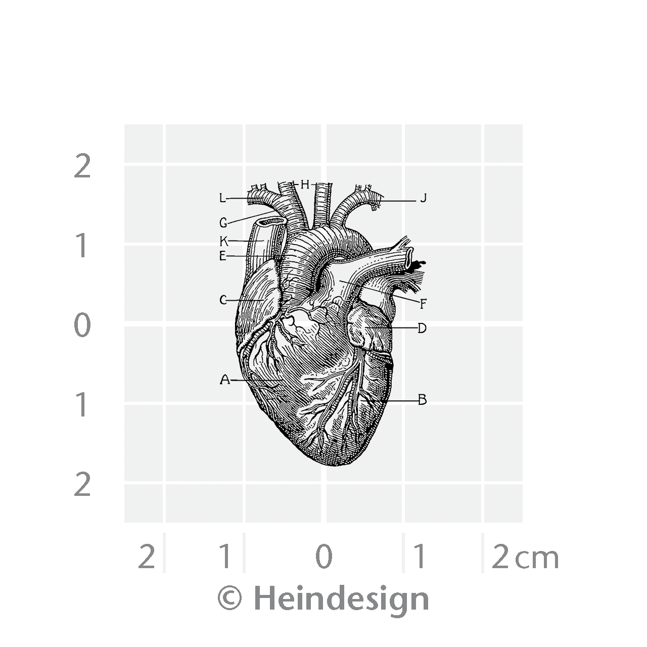 Heindesign - Venta al por mayor Sello de goma/decorativo - Sello pequeño: corazón1