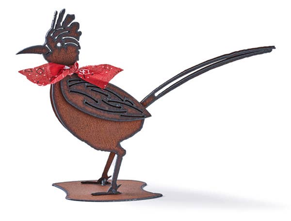 Universal Ironworks USA - Wholesale Sculpture - Roadrunner Small Southwest Yard Art Garden Sculpture2
