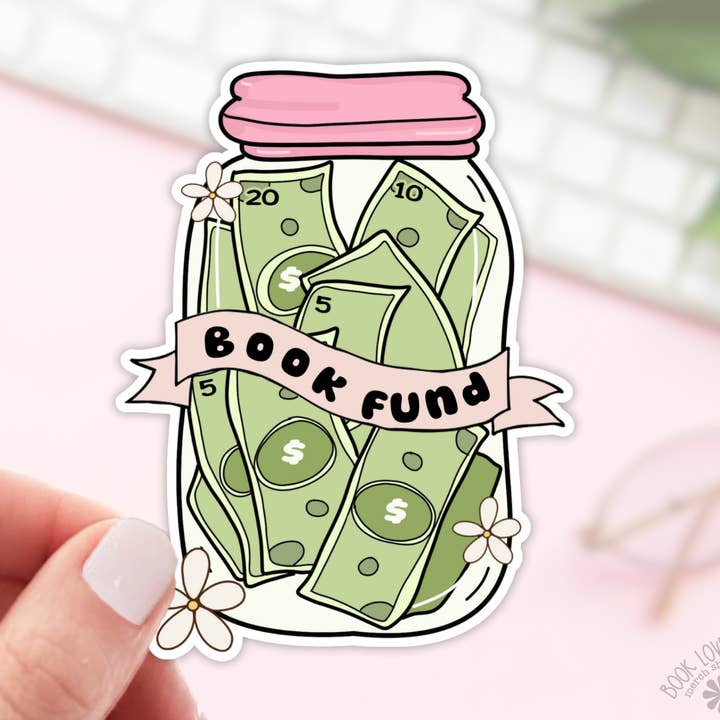 Book Fund Stickers / Bookish Stickers / Book Lover Gift for wholesale by Book Lover Merch Shop