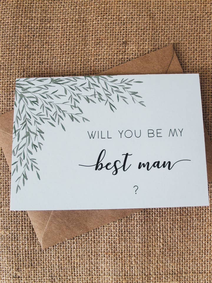 Queres ser o meu padrinho de casamento? por atacado de Daisy & Joy Design