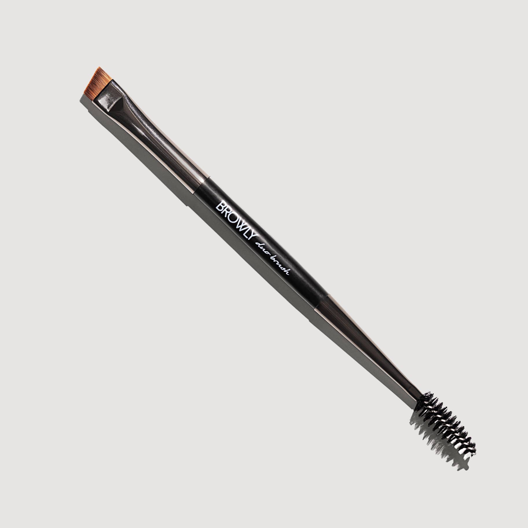 BROWLY - Vente Pinceaux de maquillage pour les yeux - Pinceau duo pour sourcils