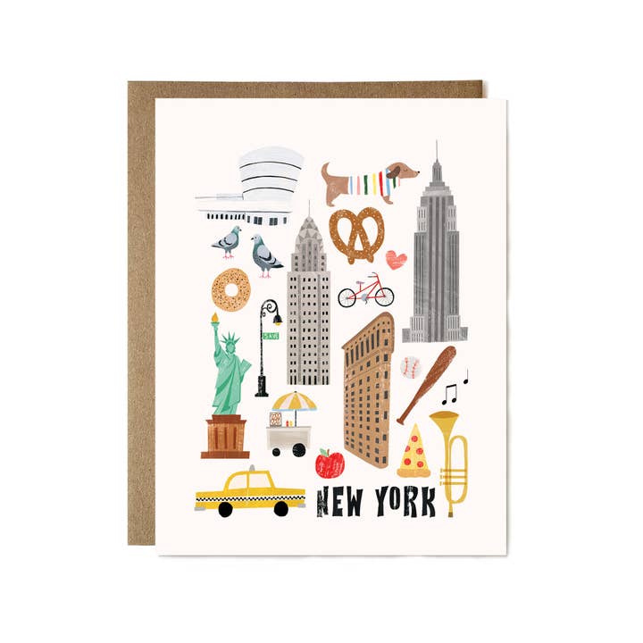 Ula Bloom - Wholesale Everyday Greeting Card - All Things NYC Card