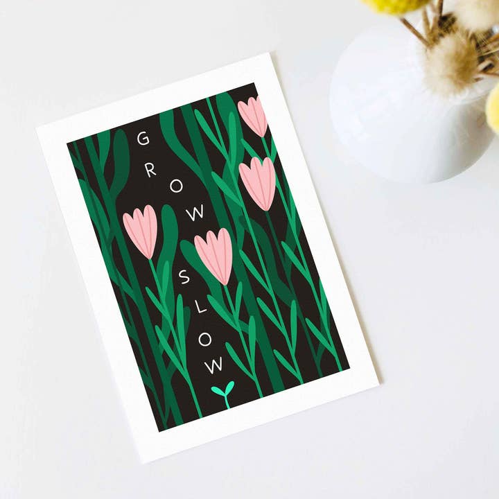 Poster-Kunstdruck - 'Langsam wachsen' für den Großhandel von Sentient Stories