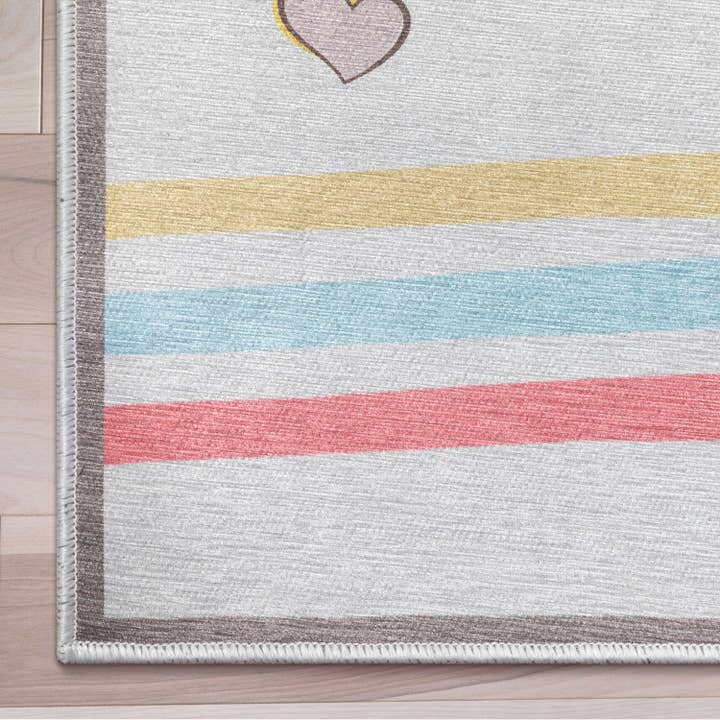 Well Woven - Wholesale Area Rug - Kids & Baby - Hopscotch Modern Multi Grey Kids Flat-Weave Rug