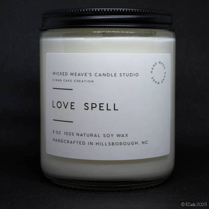 Wicked Weave’s Candle Studio – wholesale Burkljus – Kärleksformel Sojavaxljus (4 storleksalternativ)0