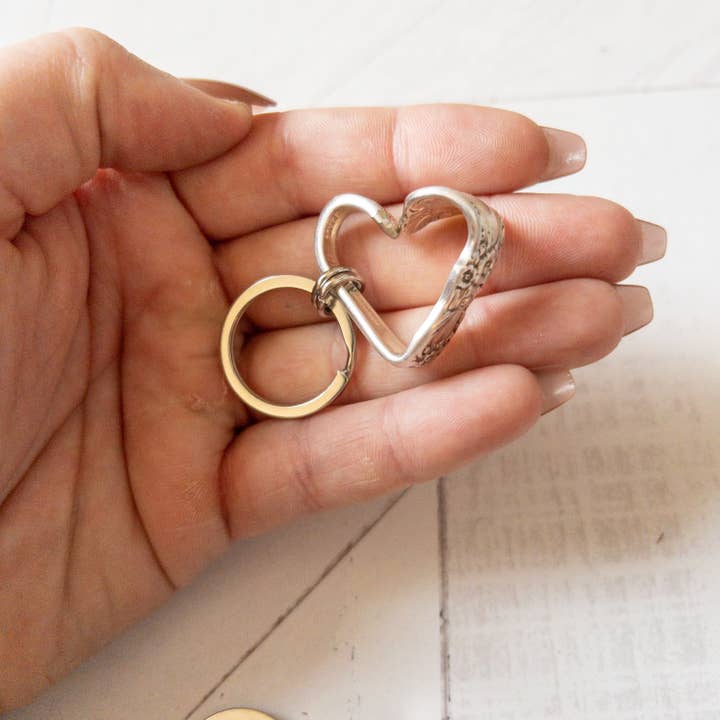 Girl Ran Away With the Spoon – wholesale Keychain – Women's – Bent Heart Keychain4